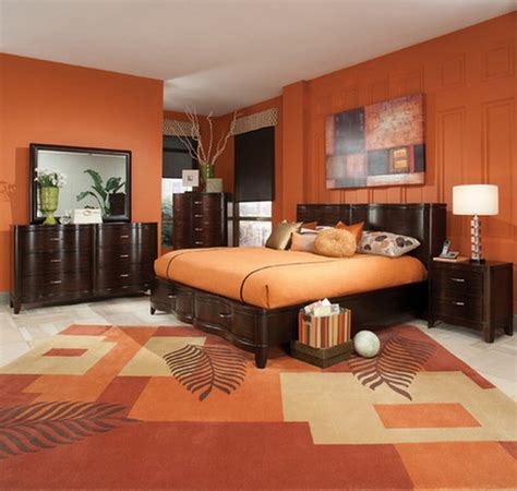 brown and orange bedroom ideas.